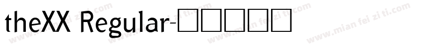 theXX Regular字体转换